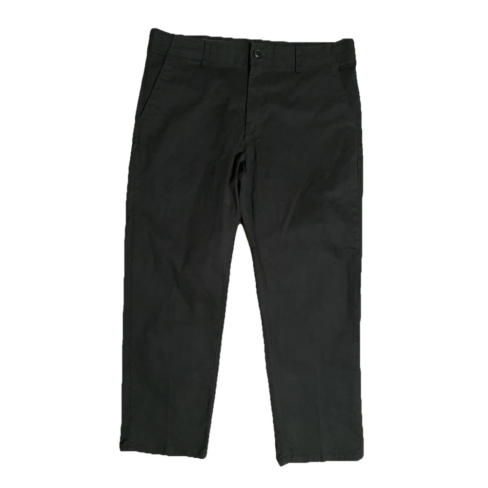 Lee Chino Pants Mens 38x30 Black Extreme Comfort Straight‎ Stretch Workwear